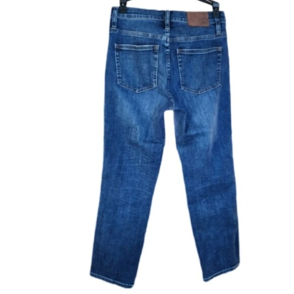 J.Crew Denim 25P Petite Mid-Rise Cigarette Jeans Blue Stretch Cotton Blend - Picture 2 of 8